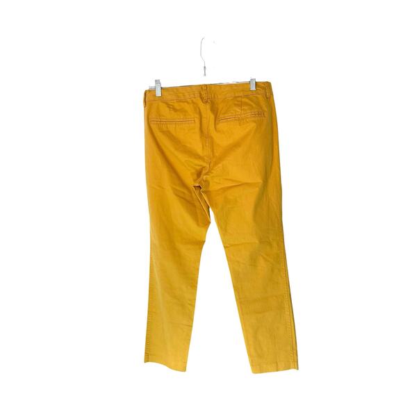 Old Navy Yellow Office Business Career Work Corporate Pixie Ankle Pants Size 8 - Picture 8 of 11